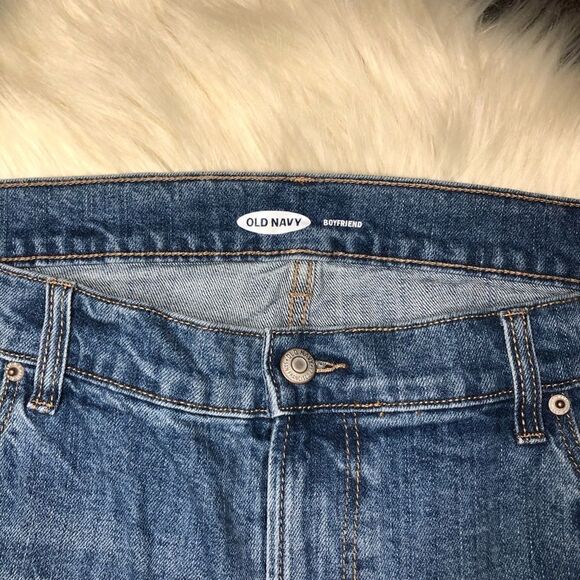 Old Navy boyfriend cropped denim size 16 - Picture 3 of 8